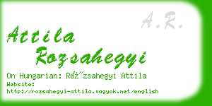 attila rozsahegyi business card