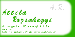 attila rozsahegyi business card